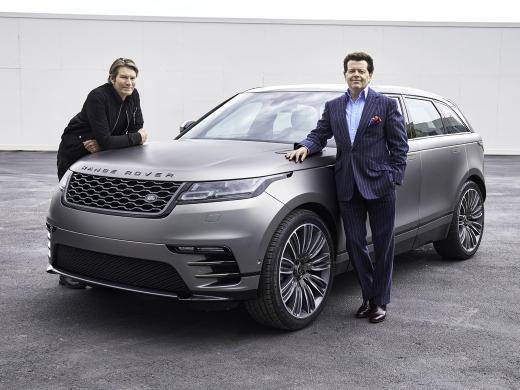 Piet Boon and Gerry McGovern with Range Rover Velar
